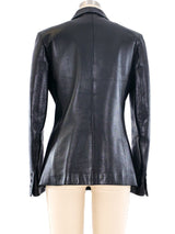 1998 Gucci Leather Blazer Jacket arcadeshops.com