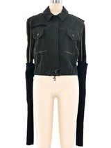Plein Sud Deconstructed Cropped Jacket Jacket arcadeshops.com