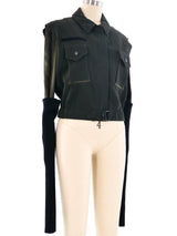 Plein Sud Deconstructed Cropped Jacket Jacket arcadeshops.com