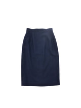 Chanel Navy Wool Skirt Bottom arcadeshops.com