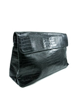Dries Van Noten Oversized Embossed Leather Clutch Accessory arcadeshops.com