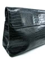 Dries Van Noten Oversized Embossed Leather Clutch Accessory arcadeshops.com