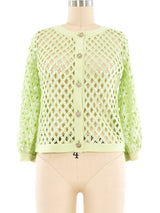 Chanel Sequined Knit Cardigan Jacket arcadeshops.com