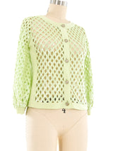 Chanel Sequined Knit Cardigan Jacket arcadeshops.com