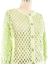 Chanel Sequined Knit Cardigan Jacket arcadeshops.com