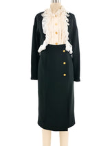 Chanel Ruffled Tromp L'Oeil Dress Dress arcadeshops.com