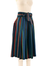 Kenzo Striped Wool Palazzo Shorts Bottom arcadeshops.com