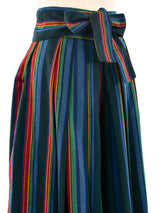 Kenzo Striped Wool Palazzo Shorts Bottom arcadeshops.com