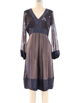 Alexander McQueen Floral Printed Silk Dress Dress arcadeshops.com