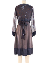 Alexander McQueen Floral Printed Silk Dress Dress arcadeshops.com