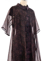 Pauline Trigere Printed Silk Ensemble Suit arcadeshops.com