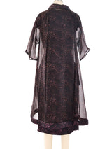 Pauline Trigere Printed Silk Ensemble Suit arcadeshops.com