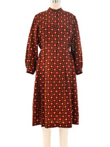 Dot Printed Wool Dress Dress arcadeshops.com