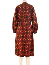 Dot Printed Wool Dress Dress arcadeshops.com