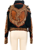 Patchwork Suede Bomber Jacket Jacket arcadeshops.com