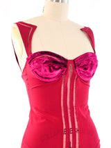 2005 Gucci Velvet Trimmed Bustier Top Top arcadeshops.com
