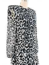 Lillie Rubin Glitter Accented Spotted Dress Dress arcadeshops.com