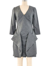2010 Alexander McQueen Architectural Wool Dress Dress arcadeshops.com