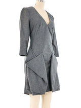 2010 Alexander McQueen Architectural Wool Dress Dress arcadeshops.com