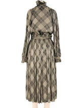 1970's Metallic Argyle Skirt Ensemble Suit arcadeshops.com