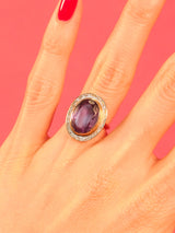 Oval Cut Amethyst 14K Ring Fine Jewelry arcadeshops.com