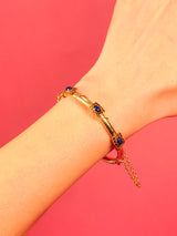 14K Gold and Lapis Etruscan Style Bangle Fine Jewelry arcadeshops.com