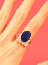 14K Lapis and Diamond Statement Ring FINE JEWELRY arcadeshops.com