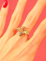 14K Gemstone Set Bee Ring FINE JEWELRY arcadeshops.com