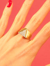 14K Diamond Geometric Ring FINE JEWELRY arcadeshops.com