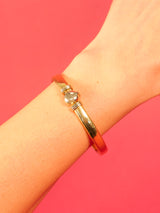 14K White and Yellow Gold Bangle Bracelet FINE JEWELRY arcadeshops.com