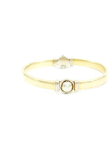 14K White and Yellow Gold Bangle Bracelet FINE JEWELRY arcadeshops.com