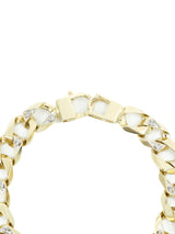 14K Gold and Diamond Accented Chain Bracelet FINE JEWELRY arcadeshops.com