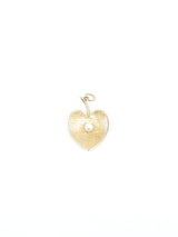 14K Pearl Heart Charm FINE JEWELRY arcadeshops.com