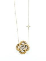 14K Diamond Accented Flower Pendant Necklace FINE JEWELRY arcadeshops.com