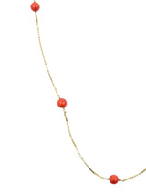 14K Coral Bead Necklace FINE JEWELRY arcadeshops.com