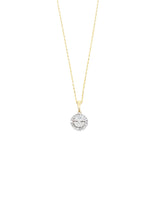 14K Diamond Circle Pendant Necklace FINE JEWELRY arcadeshops.com