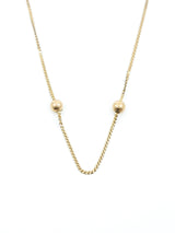 14K Gold Bead Necklace FINE JEWELRY arcadeshops.com