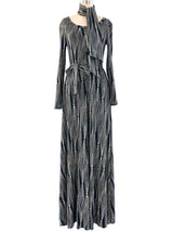Diane Von Furstenberg Printed Jersey Maxi Dress Dress arcadeshops.com