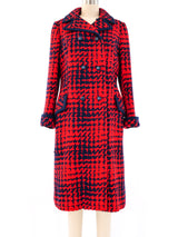 1960's Houndstooth Tweed Coat Outerwear arcadeshops.com