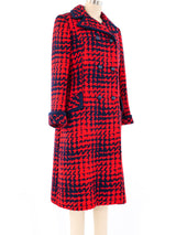 1960's Houndstooth Tweed Coat Outerwear arcadeshops.com