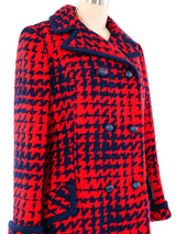 1960's Houndstooth Tweed Coat Outerwear arcadeshops.com