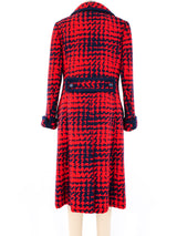 1960's Houndstooth Tweed Coat Outerwear arcadeshops.com