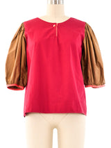 Giorgio Sant'Angelo Colorblock Cotton Top Top arcadeshops.com