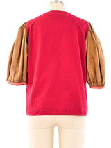 Giorgio Sant'Angelo Colorblock Cotton Top Top arcadeshops.com