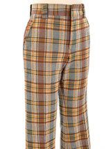 1970's Plaid Flared Trousers Bottom arcadeshops.com