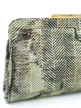 Fendi Embossed Leather Clutch Accessory arcadeshops.com