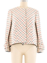 2008 Balenciaga Checkered Wool Jacket Jacket arcadeshops.com