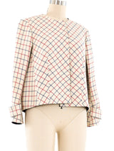 2008 Balenciaga Checkered Wool Jacket Jacket arcadeshops.com