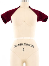 Romeo Gigli Cranberry Wool Shrug Jacket arcadeshops.com