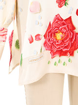 Hermes Silk Scarf Printed Blouse Top arcadeshops.com